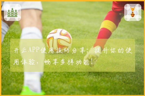 开云APP使用技巧分享：提升你的使用体验，畅享多样功能！
